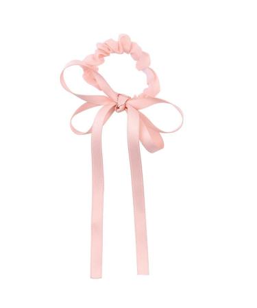 amangul Princess Balletcore Hair Tie knot Ponytail Holder Enchanting Style knot Hair Tie Hair Rope(Pink)