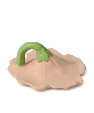 Oli & Carol Teething Ring for Babies - Hibiscus Pink | Safe Natural Rubber Baby Teether - Buy Online on GoSupps.com