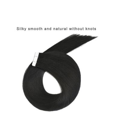 Buy 18 Inch Dark Black Tape In Extensions - Real Hair 50g Seamless 20 Pieces - Buy Online on GoSupps.com