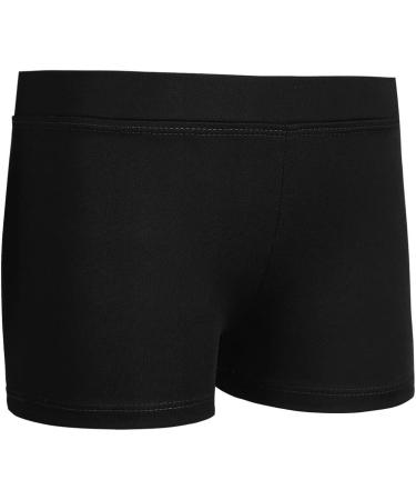 iiniim Girls Stretch Cotton Gymnastics Ballet Dance Shorts Black 12 - Active Workout Sports Yoga Cycling Running Shorts - Buy Online on GoSupps.com