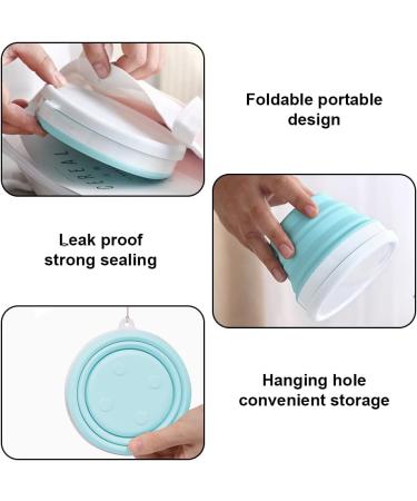 Jcassan 950ml Folding Bowl with Lid - Portable Collapsible Salad Bowl for Backpacking, Camping, Travel & Hiking - Buy Online on GoSupps.com