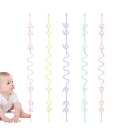 Buy Silicone Pacifier Chain - Cute Holders & Food-Safe Clips for Babies | Dental Aid 3 Months+ - Buy Online on GoSupps.com