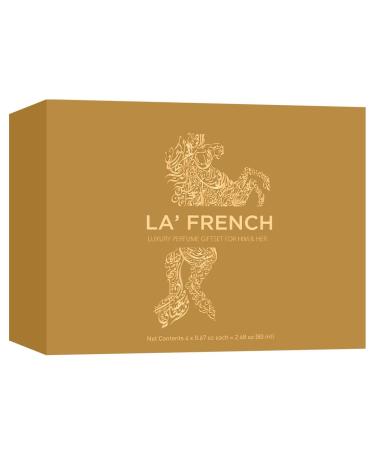 La. French Oudhh Unisex Eau De Parfum Gift Set 4 x 20ml for Men & Women | with Adventure Oud Romance Oud Al Hisan Oud Woody | Eau De Perfume | Rakhi Gift Set For Brother and Sister - Buy Online on GoSupps.com