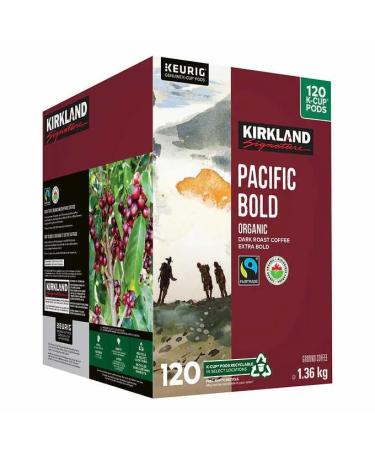 KIRKLAND SIGNATURE PACIFIC BOLD PACK OF 120 K- CUPS 1.36KG