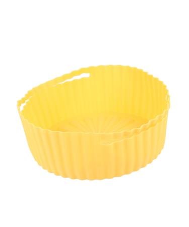 Zerodeko Pot Design Washable Handle Air Non-Stick Accessory Silicone Kitchen Mat Household Bowl Yellow 19X19X7CM