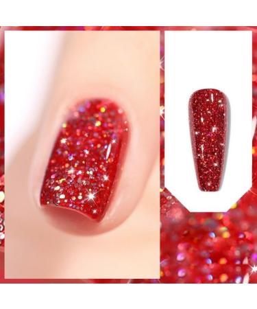 7.3ml Starry Sky Gel UV Lamp Need LED Lamp Colorful Gel Nail Polish Manicure Art Aurora Diamond Gel - (Color: 8)