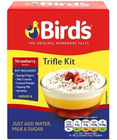 Trifle Bundle with Birds Strawberry Trifle Mix 141g x2 and Raspberry Trifle Mix 141g x2 (4 Pack) - Buy Online on GoSupps.com