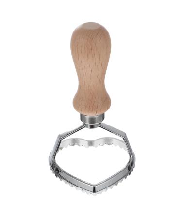 OUNONA Biscuit Baking Mold Postage Stamps Biscuits Pie Press Dough Press Stamps Stainless Steel Ravioli Baking Tools DIY Biscuit Cutters Cake Pasta Embossed 11.00X7.00X7.00CM Khaki