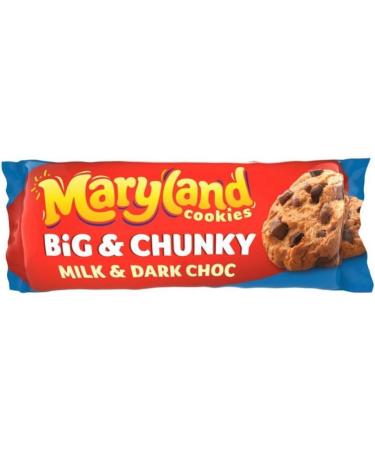 Maryland Big & Chunky Milk & Dark Choc Chunk Cookies 180g - Buy Online on GoSupps.com