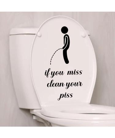 Logo Villain Toilet Stickers: Funny & Waterproof Vinyl Decals for Bathroom Decor - Buy Online on GoSupps.com