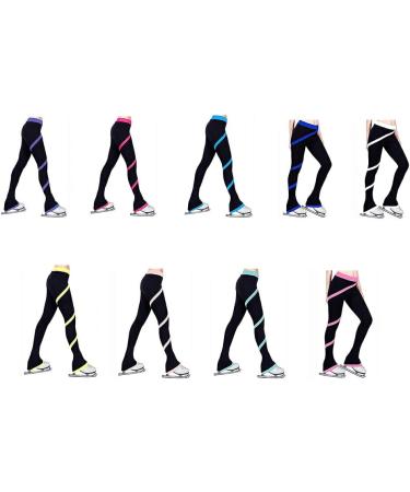 Warm Ice Skating Pants for Girls - Lightweight Skin-friendly & Washable Training Leggings - Light Blue/S - Buy Online on GoSupps.com