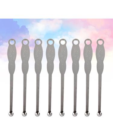 200pcs Stainless Steel Ear Wax Removal Spoon - Portable Ear Pick Scoop - Silver 6*0.6cm - Buy Online on GoSupps.com