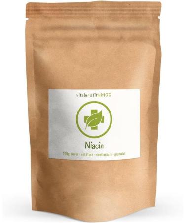 Buy Niacin Powder (Nicotinic Acid) 100g - Odorless with Flush Effect | Fast International Shipping - Buy Online on GoSupps.com