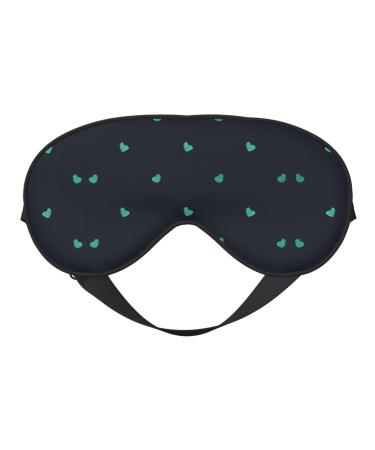 Lovely Blue Background Eye mask Soft Elastic and Adjustable Nighttime Comfort Sleeping mask Suitable for Both Men and Women