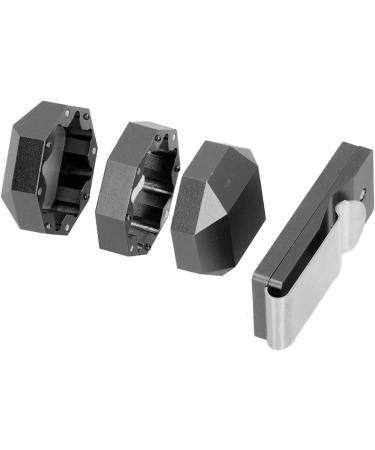 VGEBY Aluminum Cue Chalk Holder Clip - 3 Layers Octagon Billiard Pool Cue Chalk Box - Black | Universal Billiard Accessories - Buy Online on GoSupps.com