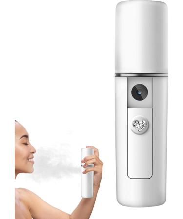 Nanoes Facial Steam Portable Cool Facial Mister for Facial Hydration | USB Rechargeable Mist Spray Nanoes Mister for Eyelash Extensions Moisturizing and Moisturizing for Face Hulzogul L3-white - Buy Online on GoSupps.com