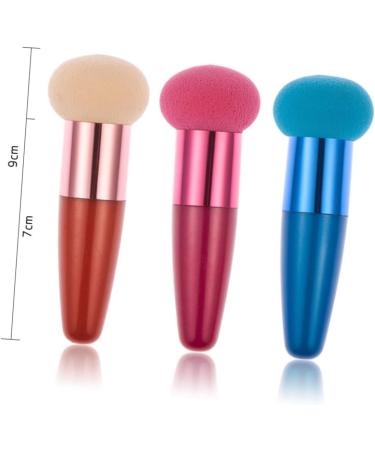 POPETPOP 3PC suit Sponge stick makeup Foundation sponge with makeup brush on stick makeup Mushroom facial foundation sponges travel makeup Cosmetic advanced Lollipop - Buy Online on GoSupps.com