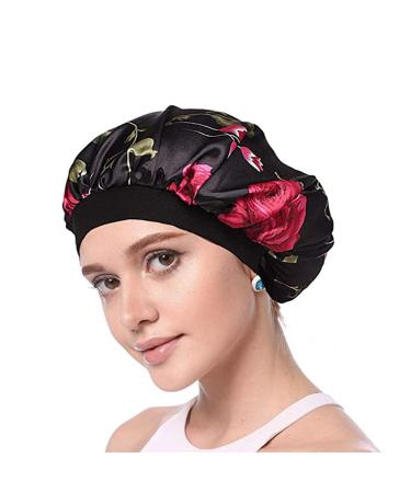 2 Pack Women's Satin Sleep Cap | Hair Care for Long & Curly Hair | Elastic Satin Hair Bonnet - Buy Online on GoSupps.com