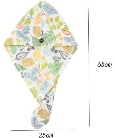 Anller Microfiber Hair Towel - Quick Drying & Anti-Frizz for Long Thick Hair | Super Absorbent Soft Bath Towels (Tiger Stripe & Leaf Pattern 2-Pack) - Buy Online on GoSupps.com