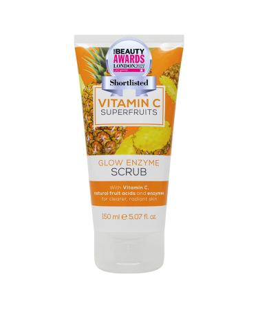 Creightons Vitamin C Superfruits Glow Enzyme Scrub (150 ml) - An Energising and Exfoliating Scrub with Vitamin C Natural Fruit Acids and Enzymes for Clearer Radiant Skin 150 ml (Pack of 1)