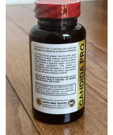 Powerful Blend of Botanicals Candida PRO Complex - Support Digestive Health with Oregano and Caprylic Acid Candida Cleanse with Probiotics All Natural - 1 Bottle 60 Capsules - Buy Online on GoSupps.com