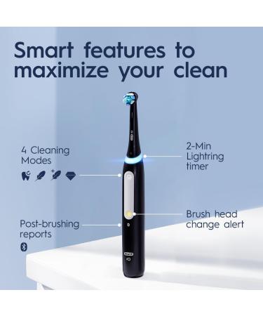 Buy Oral B iO Series 4 Electric Toothbrush - Rechargeable Slate Blue Includes 1 Brush Head | International Shipping Available - Buy Online on GoSupps.com