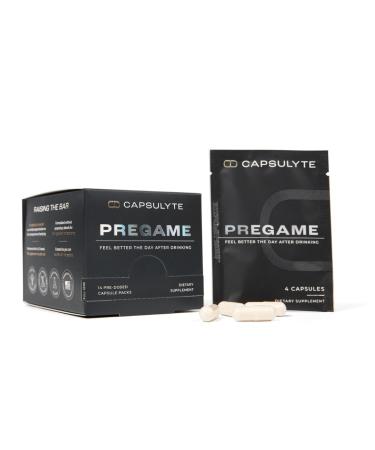 Pregame | Prevent Feeling Awful After Drinking | Alcohol Aid and Liver Health | Doctor Formulated | DHM N-Acetyl Cysteine NAC Milk Thistle (14 Doses 56 Capsules) Box (14 Servings)