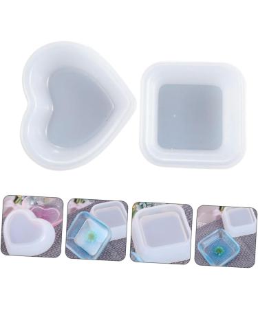 Tofficu 6 Pcs Dish Silicone Mold Molde De Para Resina Square Tray Keychain Mold Diy Plate White - Buy Online on GoSupps.com