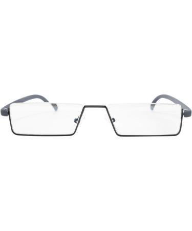 WANWAN Half Frame Blue Light Blocking Reading Glasses | Lightweight TR90 Rim Glasses for Men & Women | Gray 2.25x with Case - Shop Now! - Buy Online on GoSupps.com