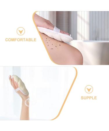 NOLITOY 3pcs Natural Loofah Sponge Set - Exfoliating Bath & Shower Body Brush for Spa Skincare & Makeup Removal - Buy Online on GoSupps.com