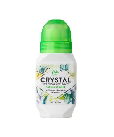 Crystal Mineral Deodorant Roll-On Vanilla Jasmine 2.25 oz (Pack of 4)