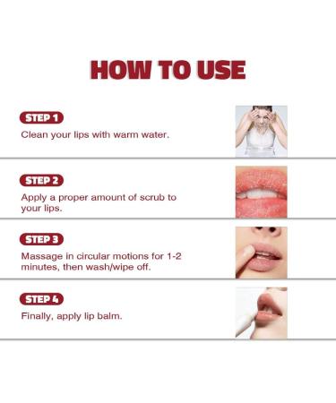 3PCS Lips Scrub Fruit Flavor Strawberry Lip Scrub Moisturizing Nourishing Exfoliating Dead Skin Reduce Lips Fine Lines - Buy Online on GoSupps.com
