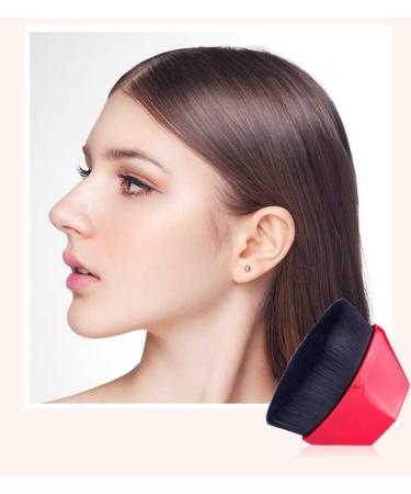 3 Pack Hexagon Kabuki Foundation Brushes for Liquid, Cream, and Powder Makeup - Includes Bonus Protective Case - Red, Pink, and Black - Buy Online on GoSupps.com
