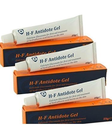 3X HF Antidote Gel (Calcium Gluconate 25g) - Hydrofluoric Acid Burn