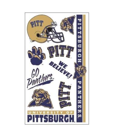 WinCraft NCAA Pittsburgh Panthers Temporary Tattoos  Team Colors  One Size