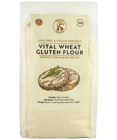 Veggy Duck - Vital Wheat Gluten Flour (1Kg) - Natural | GMO Free | Vegan Friendly