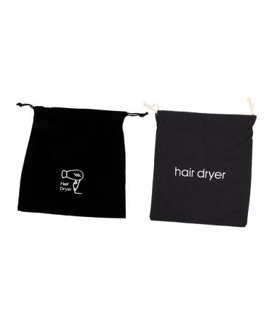 Healeved 2pcs Hair Dryer Storage Bag Mini Makeup Kit Canvas Cosmetic Bag Blow Dryer Bag Hair Bag Fabric