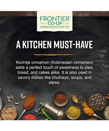 Frontier Natural Products A Grade Korintje Cinnamon Powder 16 oz - Premium Quality Spice - Buy Online on GoSupps.com