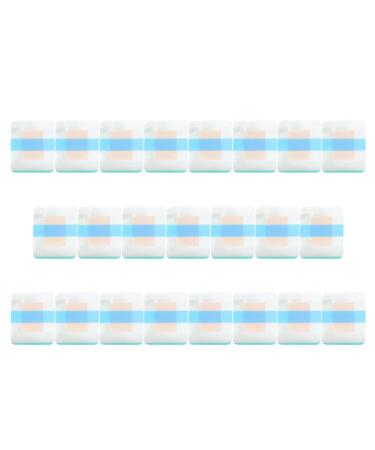 50 pieces of navel stickers Belly tape Baum-Bauch protection baby belt with buttons PU highly elastic transparent waterproof hypoallergenic material white take a bathroom