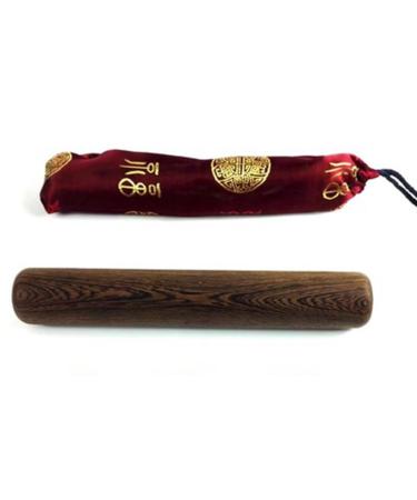 Chinese traditional Tai-chi lineal smooth polished handmade martial training rod portable fitness massage-bang performance sticks (Size: 32x5cm/12.6x2in)