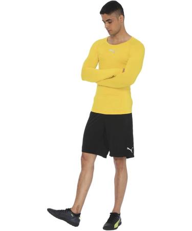PUMA Men s LIGA Baselayer Tee LS Shirt M - Cyber Yellow | Shop Internationally! - Buy Online on GoSupps.com