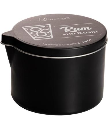 Natural Soy Wax Massaging Oil Candle - Moisturizing Shea Butter Body Candle for Massage - 6.35 OZ Rum and Raisin Scent - Organic Hand Care - Buy Online on GoSupps.com