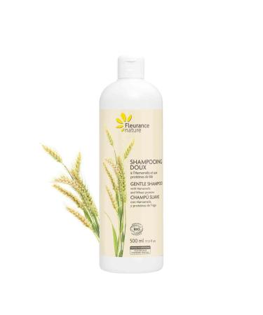 Fleurance Nature- Organic Hamamelis Gentle Shampoo- 500ml- Certified Organic Cosmos Ecocert- Natural hair care-Sulfate-free shampoo-SLS-free-silicone-paraben-free- 25127