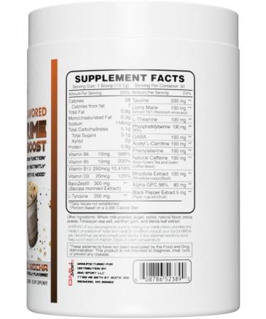 Nootro-Prime Nootropic Brain Supplement Powder - Lion’s Mane & Alpha GPC for Energy Focus & Memory - Caramel Mocha Flavor - Buy Online on GoSupps.com