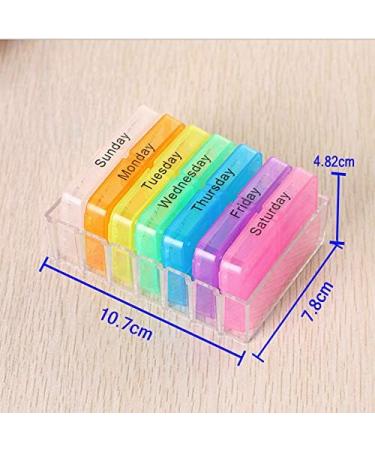 28 Compartment Daily Pill Case | Weekly Pill Organizer for Vitamins & Medications | Travel-Friendly Medication Planner - Buy Online on GoSupps.com