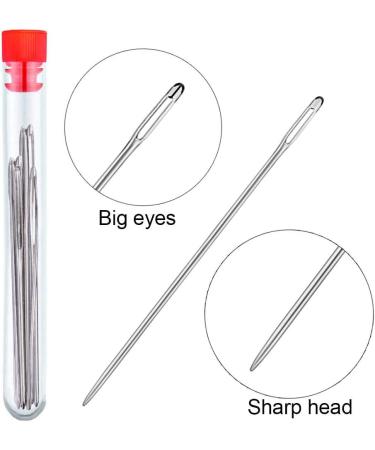 9 PCS Large Eye Stitching Needles - For Crafting and Sewing Projects | 3 Sizes 3.5-4.9inch Big Eye Hand Sewing Needles - Buy Online on GoSupps.com