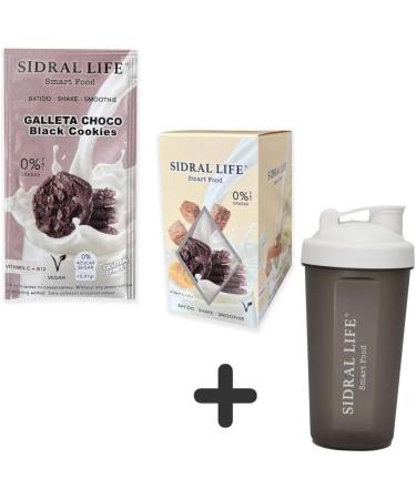 SIDRAL LIFE SIDRAL LIFE - Dulce Mix + Shaker 600 ml - Sweetened drinks and 4 coffee varieties - Instant powdered milk drinks - Sugar-free flavors with vitamins C and B12-B16 - Buy Online on GoSupps.com