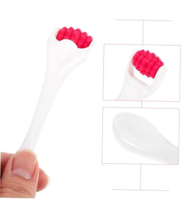 Silicone Face Roller - Portable Facial Massager Beauty Tool for Stunning Skin | Red 13.5x3x1.2CM - Buy Online on GoSupps.com