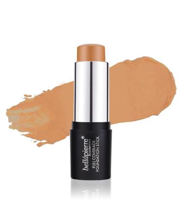 bellapierre Mineral Foundation Stick | Full Coverage Matte Finish | Cruelty Free | Non-Toxic and Paraben Free | Compact Tube - 0.35 Oz - Deep
