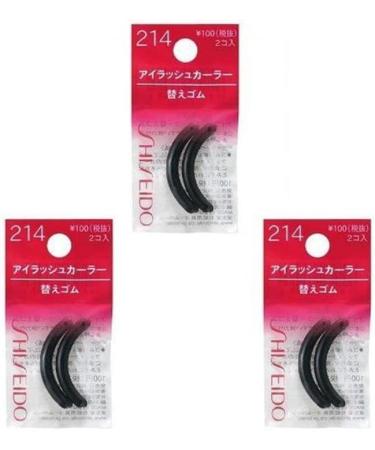 Shiseido Eyelash Curler Sort Rubber 214 - Pack of 3 - Buy Online on GoSupps.com